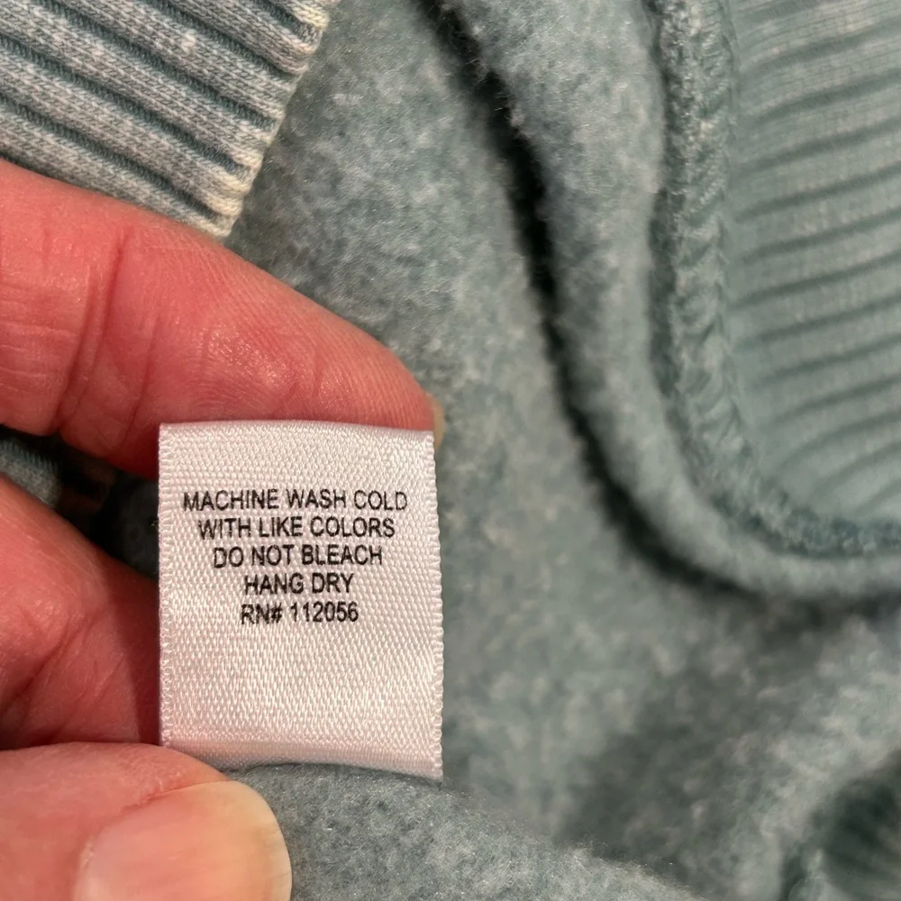 Zenana Crewneck Sweatshirt Seafoam L/XL - Picture 9 of 9